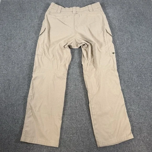 First Tactical Pants Mens 32x30 Beige Cargo Ripstop Outdoor Workwear Police - Picture 2 of 13